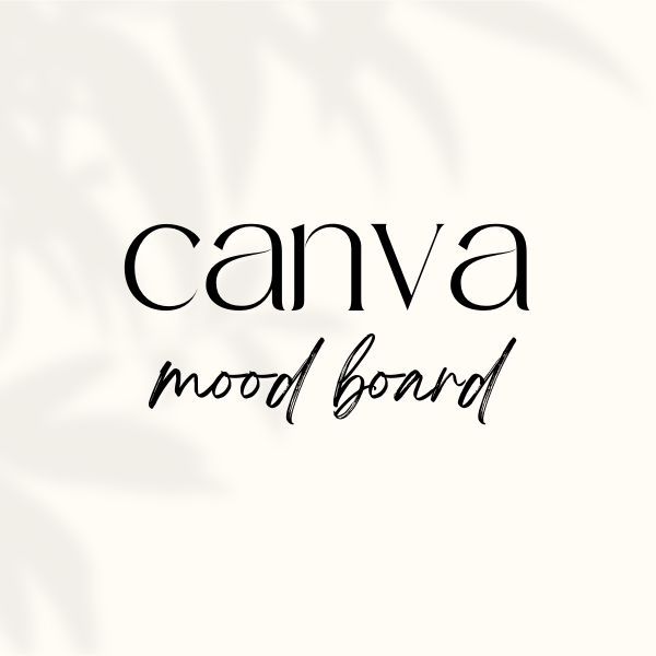 Canva Mood Board Template in 2022 | Workbook template, Canva design