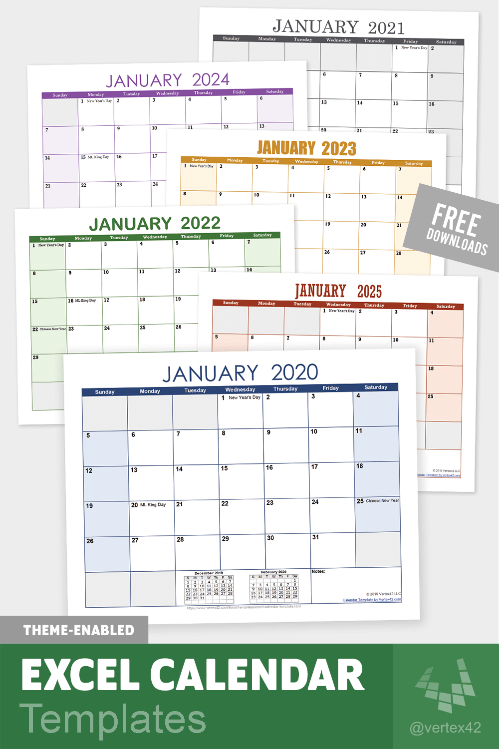 Excel Calendar Templates | Excel calendar template, Excel calendar