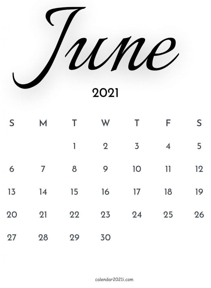 2021 Calligraphy Monthly Calendar Printable Templates Download