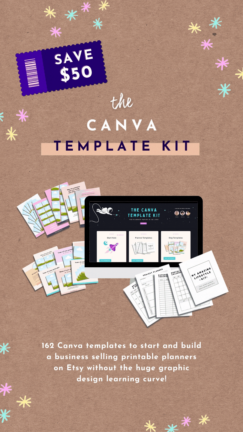 The Canva Template Kit | Planner, Etsy shop sales, Printable planner