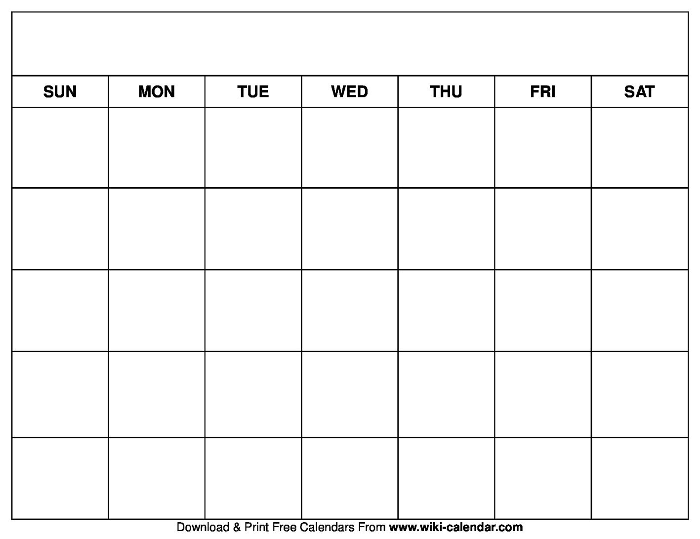 Calendar Template To Fill In And Print | Calender template, Free