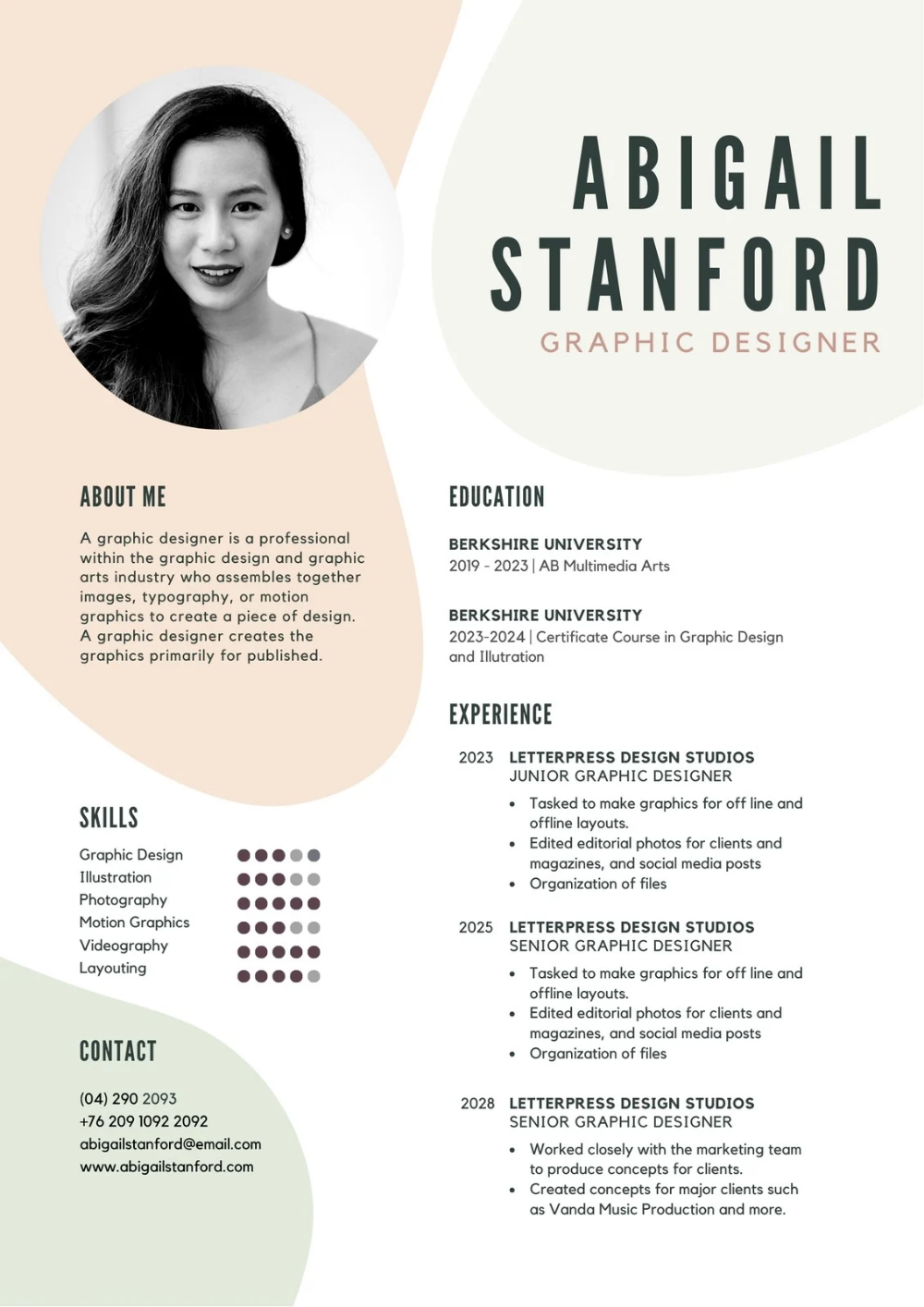 Customize Free Creative Resumes Templates Online | Canva | Graphic